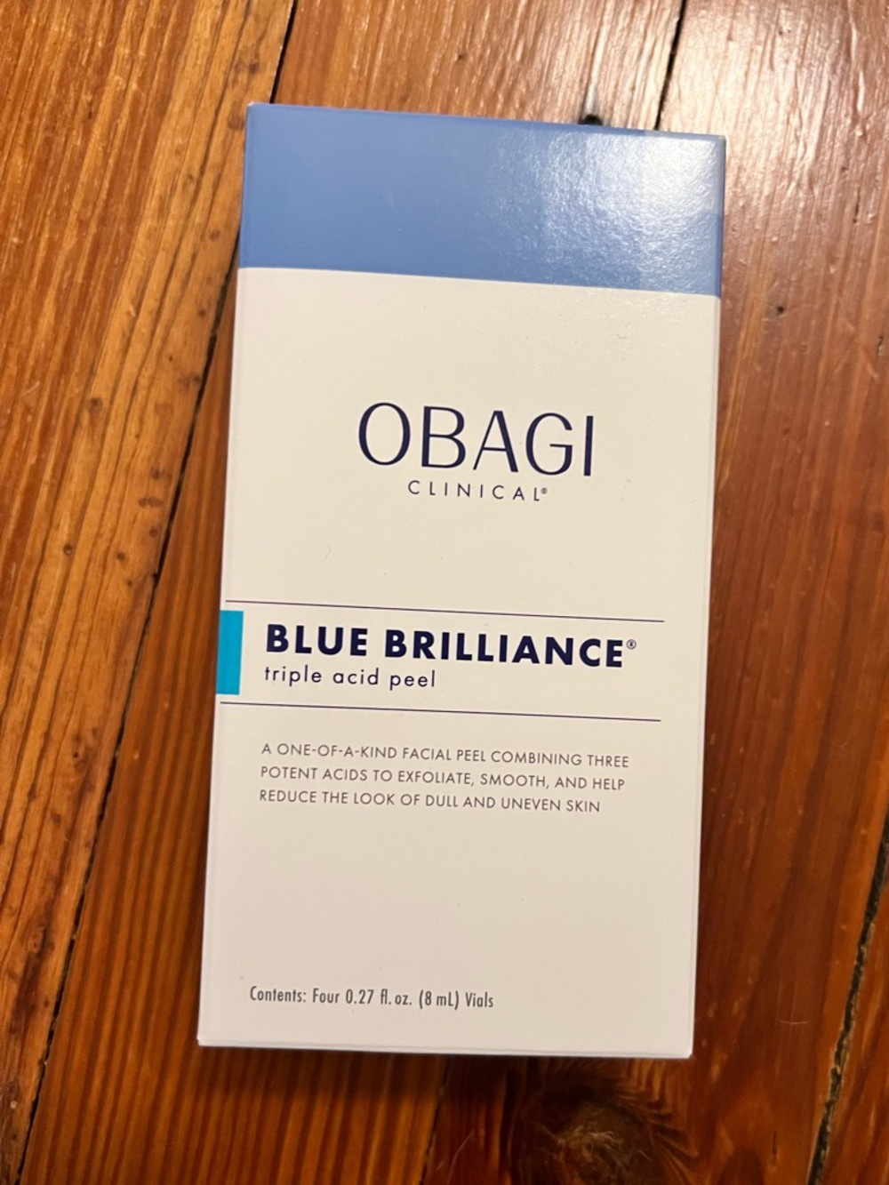 BNIB obagi Blue Brilliance Triple Acid Peel - 4 vials